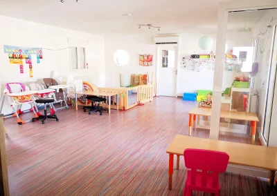 Espace de jeux et de repas dans la MAM Regards d'Enfants